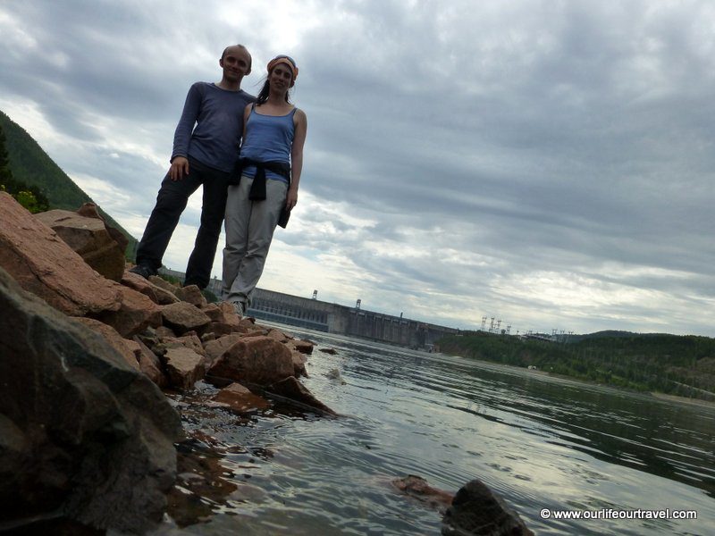 Dam on Yenisey, Krasnoyarsk